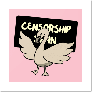 Censorship Swan Posters and Art